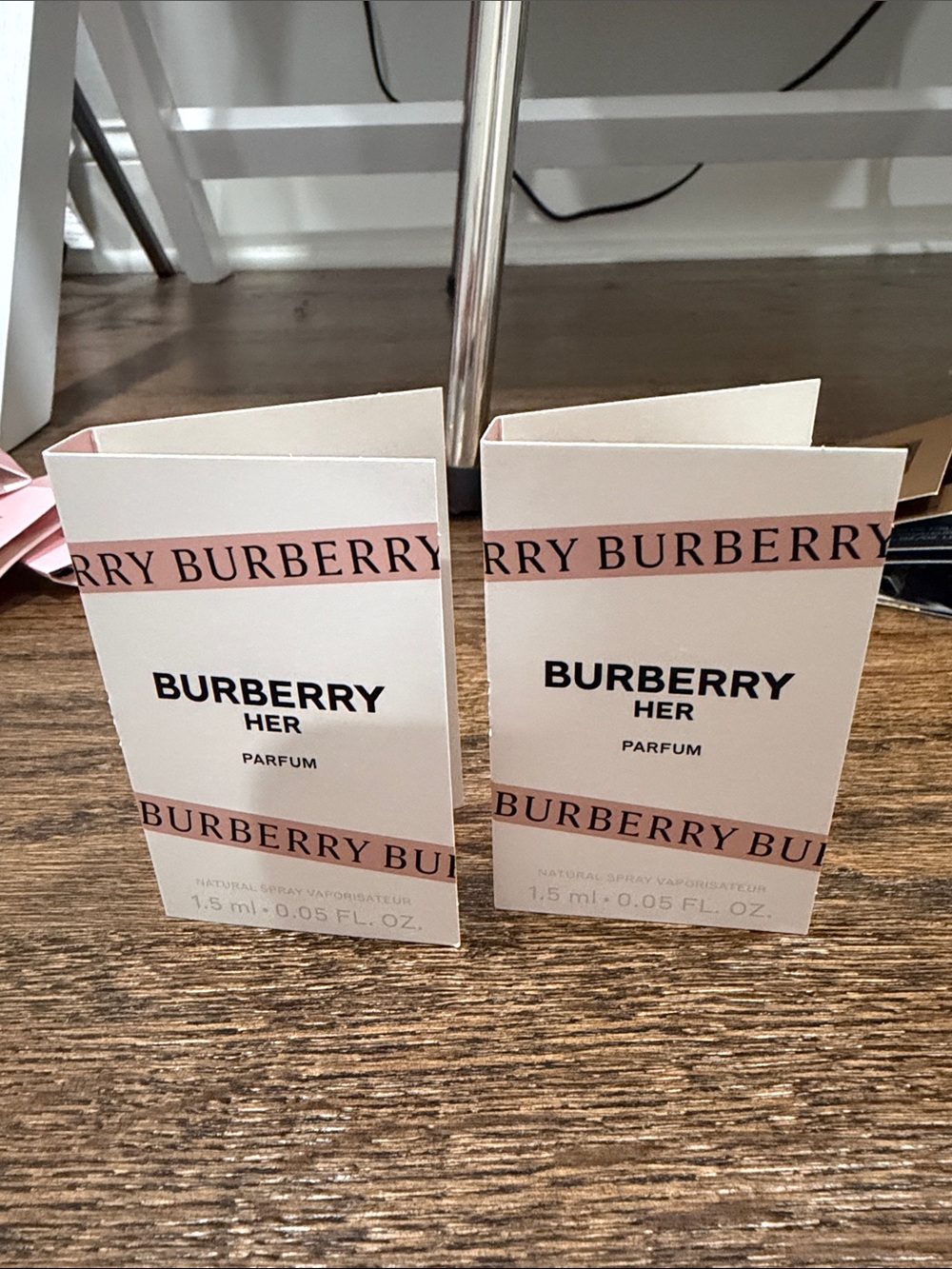 Bundle of 2 Burberry Her samples